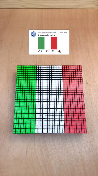 Making Italy With Rubik’s Cubes! 🇮🇹
