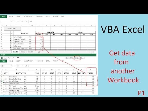 Excel VBA - Get data from another workbook (Lấy dữ liệu từ file khác)