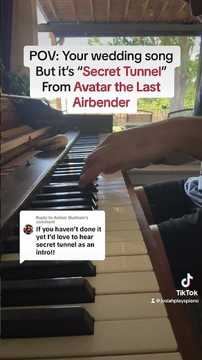 Secret Tunnel Piano #avatarthelastairbender #weddingsong #piano #pianocover
