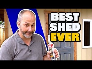How To Build Your OWN Shed | Soffit, Posts, Trim, Ramp & Door Tutorial