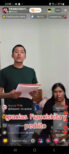 dios te bendiga por ayudar a la familia Francisquita