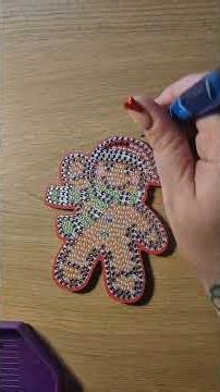 gingerbread coaster diamond art