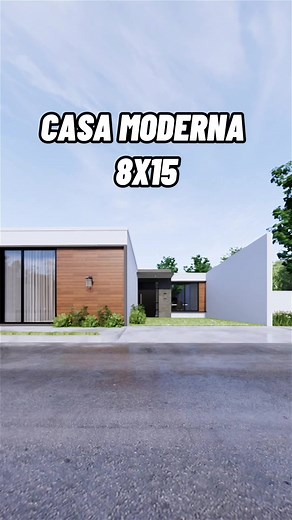 Diseño de Casa Moderna de 8x15 - Tour Completo en YouTube
