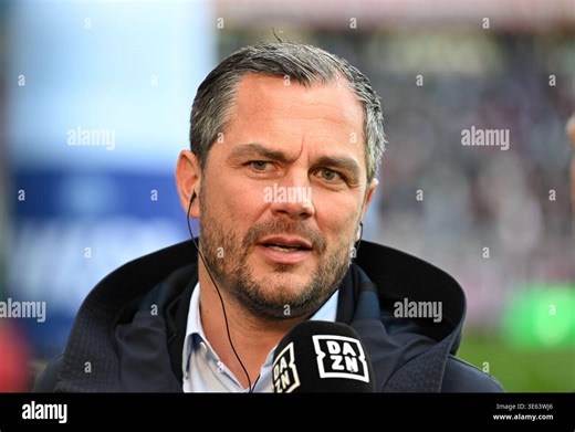 04 April 2026, Bremen: Soccer, Men, Bundesliga, SV Werder Bremen - RB Leipzig, Matchday 28, Weserstadion, Marcel Schäfer, Sports Director of RB Leipzig, stands at the interview. Photo: Carmen Jaspersen/dpa - IMPORTANT NOTE: In accordance with the regulations of the DFL German Football League and the DFB German Football Association, it is prohibited to utilize or have utilized photographs taken in the stadium and/or of the match in the form of sequential images and/or video-like photo series Stoc
