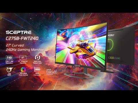 1500R Curved 27" VA Panel 240hz 1ms BR 1080P Gaming Monitor C275B-FWT240 | Sceptre