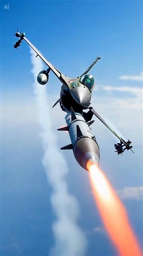 Missile Locks On to F-16 at High Speed