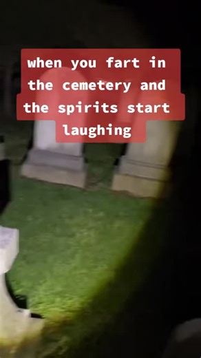 @santaparanormal on Instagram: "Spirit laughs when I farted in the cemetery #ghost #paranormal #cemetery #spirit"