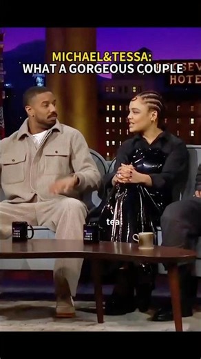 Michael b Jordan can’t keep his eyes off Tessa Thompson #funnyvideo #funny #celebrities #jordan