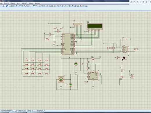 基于51单片机的智能多功能电子秤设计 proteus 仿真（23 研042））