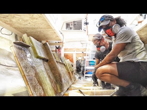 Cutting Open our 50yr old sailboat... again | Step 354