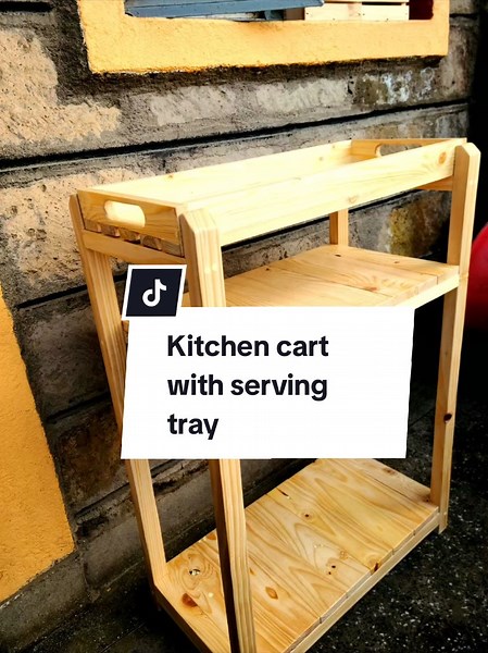Custom made kitchen cart with top removable serving tray. Dm or whatsapp 0796140162 to order #craftisticke #fyp #foryoupage❤️❤️ #diy #kitchendecor #handmadecraft #woodworking #decor #craft #homedecor #wooden #woodworker #foryoupage #handmade #diyproject #maker