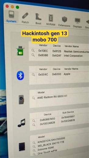 berhasil install hackintosh sonoma gen13 mobo 700 #hackintosh #serviceinstallhackintosh #shortsfeed