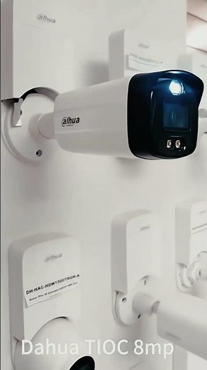 8MP Defense: Dahua TiOC with Siren & Strobe Lights 🚨 #dahua #dahuacamera #strobelights #viralvideos