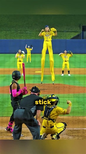 The Weirdest Baseball Player Who Plays on a Giant Stick! ⚾😱 #wholesome