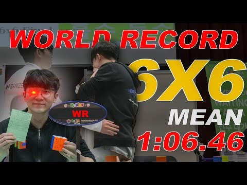 MY FIRST WORLD RECORD EVER SINCE I START CUBING! (1:06.46 6x6 Official WR Mean)