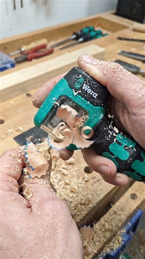 Wera’s Hidden Woodworking Hack! Perfect Dowels in Seconds 😲 #tools #woodworking