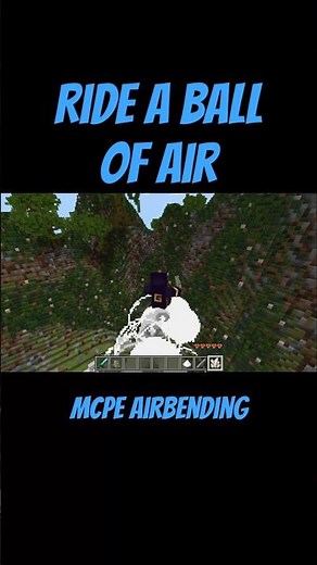 Minecraft Airbending with commands #mcpe #commandblock #minecraft