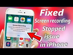 Fix Screen Recording Failed To Save in iPhone.Due To Failed To Save Recording On iPhone Fixed Here