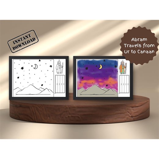 Abram Travels From Ur to Canaan - Bible Craft - Etsy