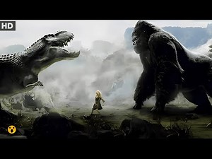 Kong vs T-Rex Fight Scene | King Kong (2005) Movie Clip