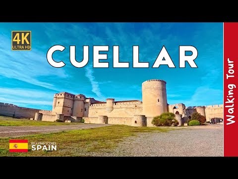 Cuéllar Segovia Spain Walking Tour 4K 🇪🇸 | Beautiful Medieval Town