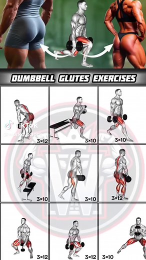 9 Dumbbell Glutes Exercises for Stronger Glutes