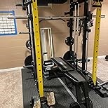 ToughFit F4 Smith Machine, Power cage with Adjustable Cable Crossover System, All-in-One Squat Rack Training Equipment for Home Gym