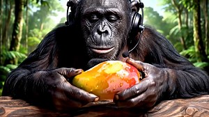 Marcus the chimp does asmr preview. Should we keep him 🤔 #asmr #chimp #marcus #viral