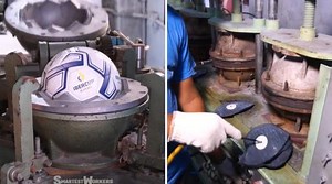 Ecco come si produce un pallone da calcio: il timelapse