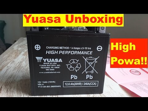 Yuasa Motorcycle Battery Unboxing: YTX14H-BS High Performance