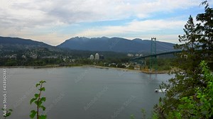 Vancouver English Bay Lions Gate Bridge