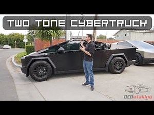 Cybertruck - Two Tone in Matte and Gloss Black Paint Protection Film PPF