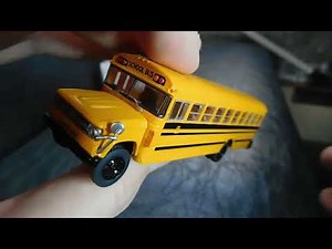 NEW - Brekina HO Scale Dodge S600 School Bus Review