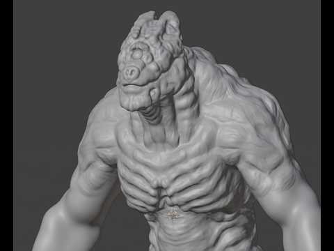 Sculpting Alien Kaiju Part:1