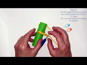 Make a Crochet Magic Circle Left-Handed Step by Step KelliDream Magic Circle Tool Instructions