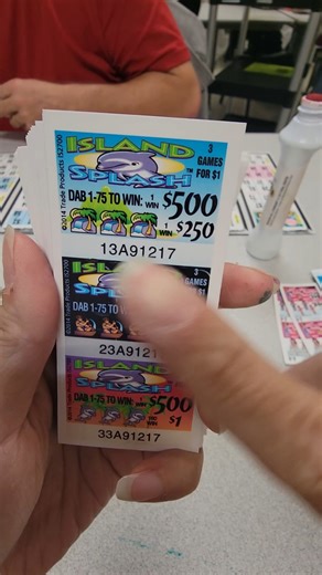 Island Flash $1,500 with $250 instant winner. Let's see! #bingofun #pulltabs #asmr #playing #howto #Gaming #fyp | Bingo Pull Tab Addict