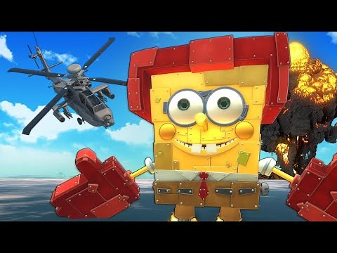 ROBOT SPONGEBOB Destroyed Our City! (Gmod Multiplayer)
