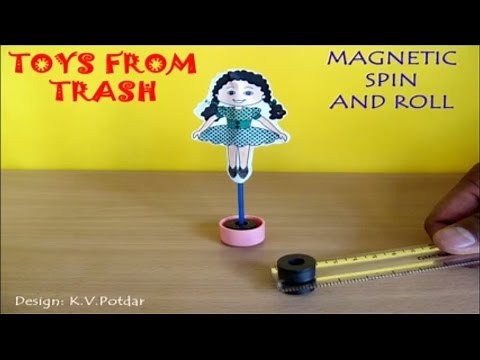 MAGNETIC SPIN AND ROLL - ENGLISH - Fun with magnets!