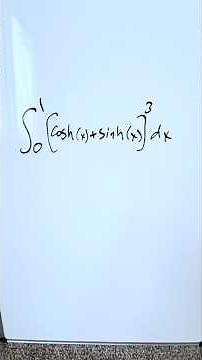 Try this Hyperbolic Definite Integral