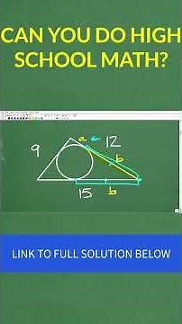 Algebra + Geometry = Solution #math #maths #geometry #algebra #shorts