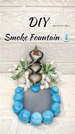 DIY Smoke Fountain With Old Diya || #shorts #fountain #diy #ytshorts #smokefountain #craft #viral