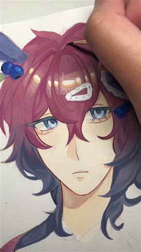 drawingna random persons oc pt3! #art #animeart #sketch #oc #painting