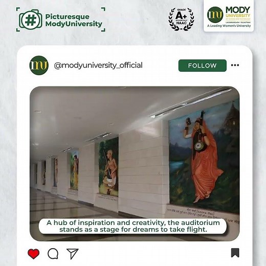 Where Grandeur Meets Learning – The Heart of Mody University!