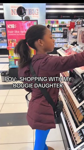 When you go shopping with your bougie 10 year old at sephora, lululemon, and Glossier