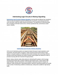 Interlocking Logic Circuits in Railway Signalling - SlideServe