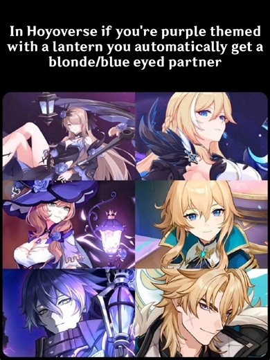 Purple + Lantern = Blonde Partner? 🧐 | #genshinimpact #genshinmemes #genshinshorts