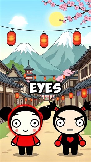 Why Does Pucca Never Open Her Eyes? #shorts #pucca