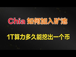 Chia如何加入矿池来提高收益，1T算力多久能挖出一个币