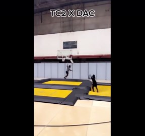 Amazing Trampoline Basketball Dunks | TC2 x DAC