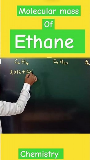 Molecular mass of C2H6/ molar mass of Ethane #hbtuitionclasses
